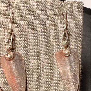 Elegant Gold Leaf Drop Earrings